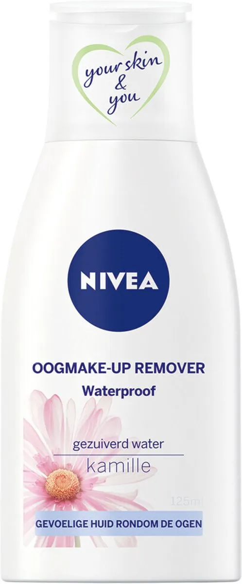 NIVEA Oogmake-Up Remover Sensitive Waterproof 125ml - 3 Stuks