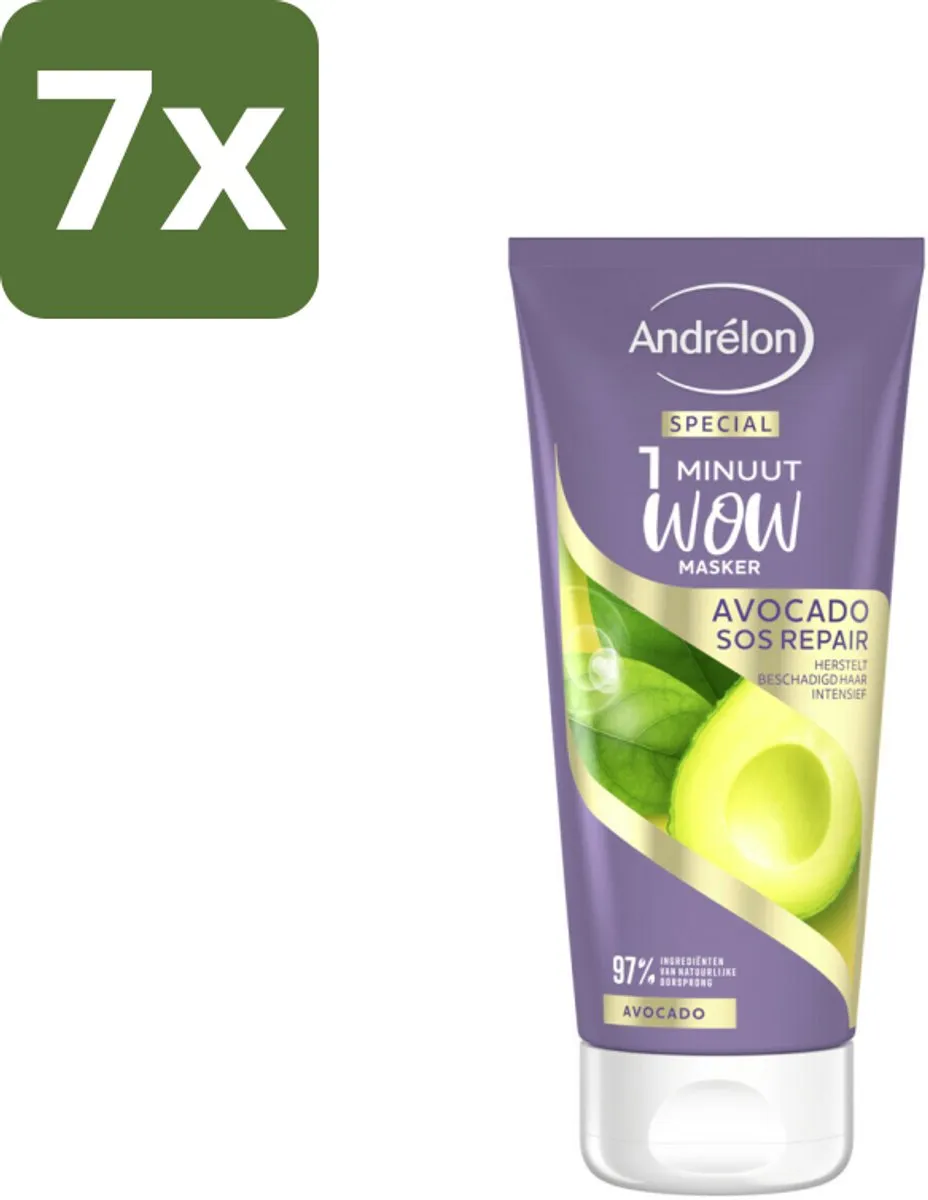 Andrélon 1 Minuut Wow Masker Avocado 180ml