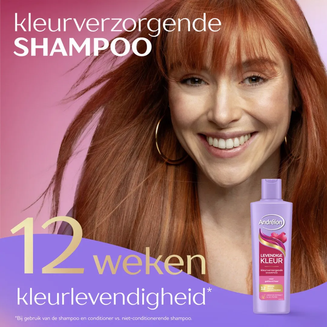 Andrélon Levendige Kleur Shampoo 250ml - 5 Stuks