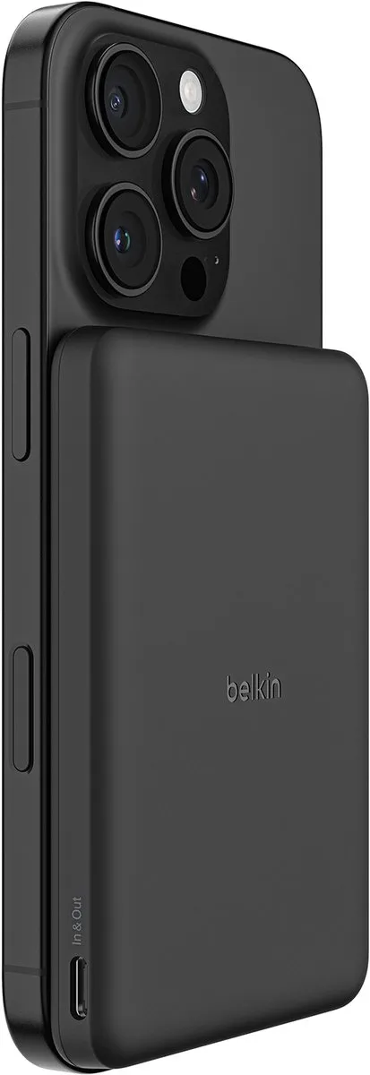 Belkin Slim Magnetic Power Bank 5000mAh BPD010HQBK - Zwart