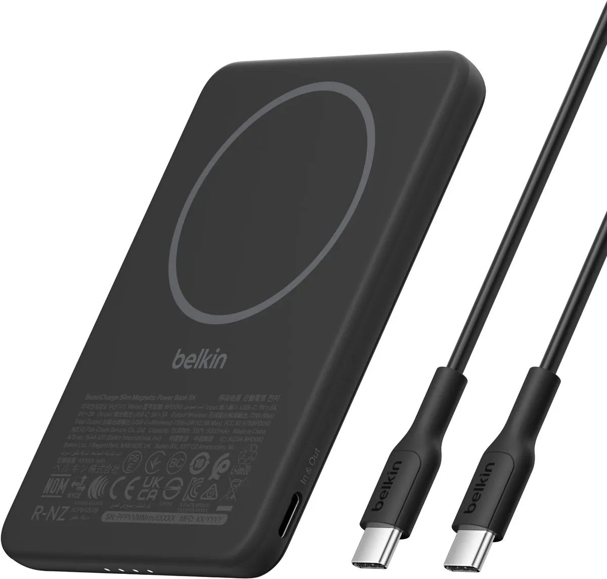 Belkin Slim Magnetic Power Bank 5000mAh BPD010HQBK
