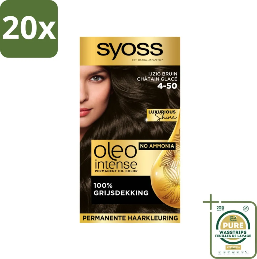 SYOSS Oleo Intense Haarverf 4-50 Ijzig Bruin - 2300ml