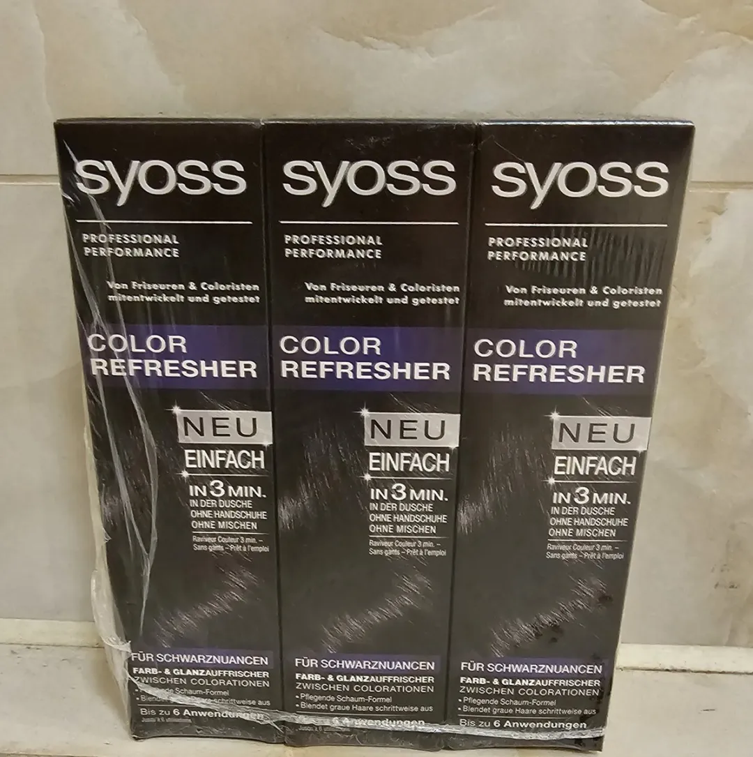 SYOSS Color Refresher Zwart - 3 Stuks