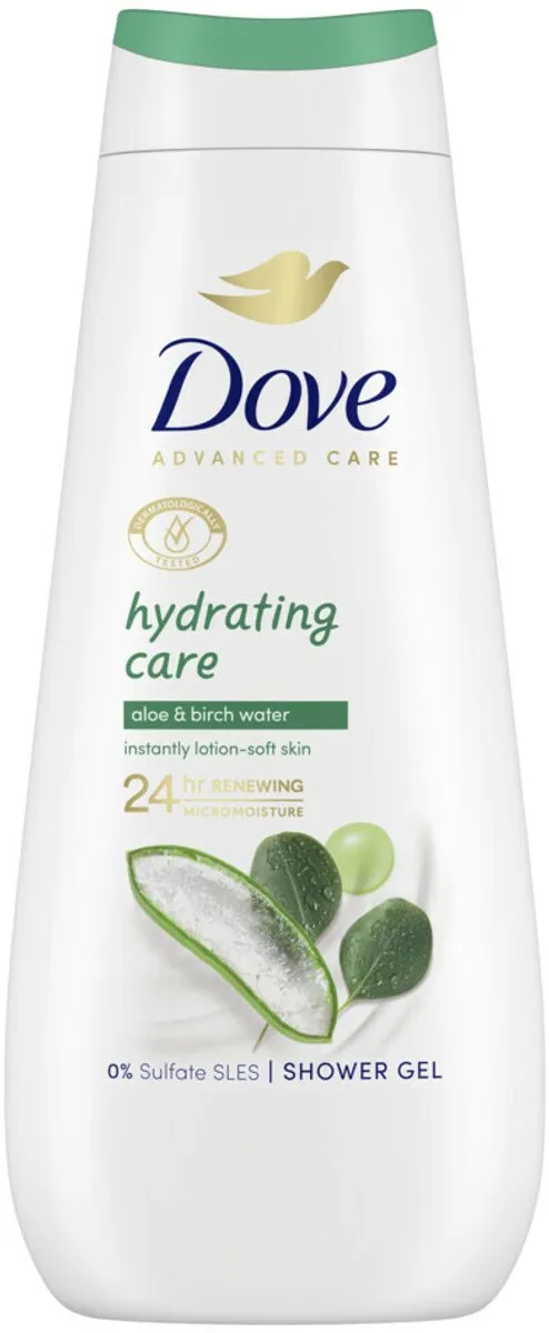 Dove Douchecrème Hydraterend Aloe Vera 400ml - 7 Stuks