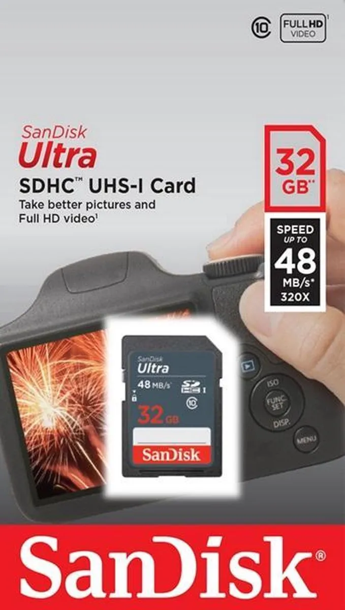 SanDisk Ultra SDHC 32GB - 80MB/s Class10