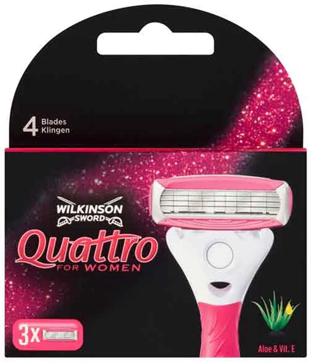 Wilkinson Sword Quattro For Women 3 Stuks
