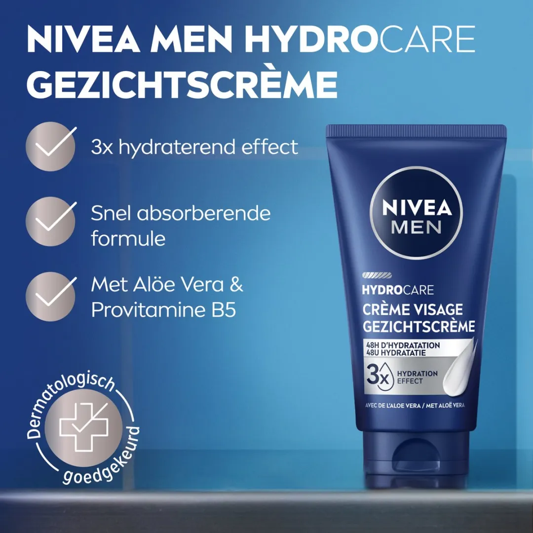 NIVEA MEN Hydrocare Gezichtscrème 100ml