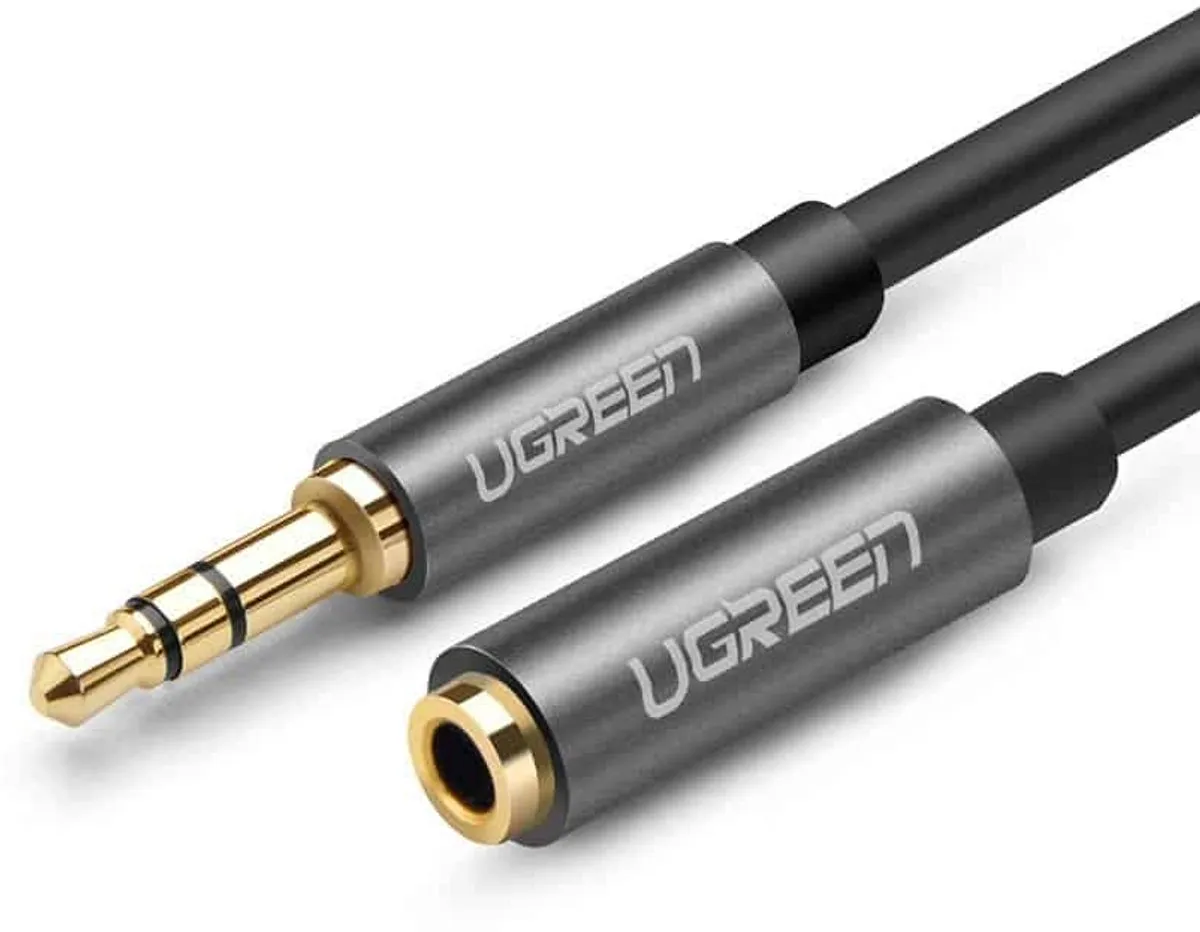 UGREEN 3.5mm AUX Verlengkabel 2m - Transparant