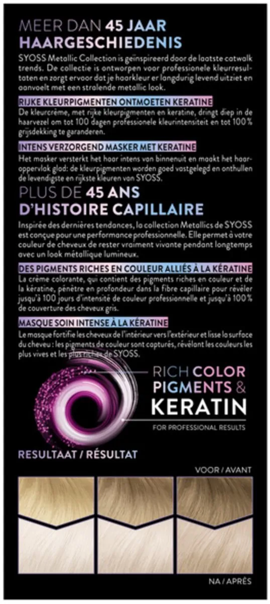 SYOSS Coloration 12-53 Platinum Pearl Haarverf 575ml - 20 Stuks