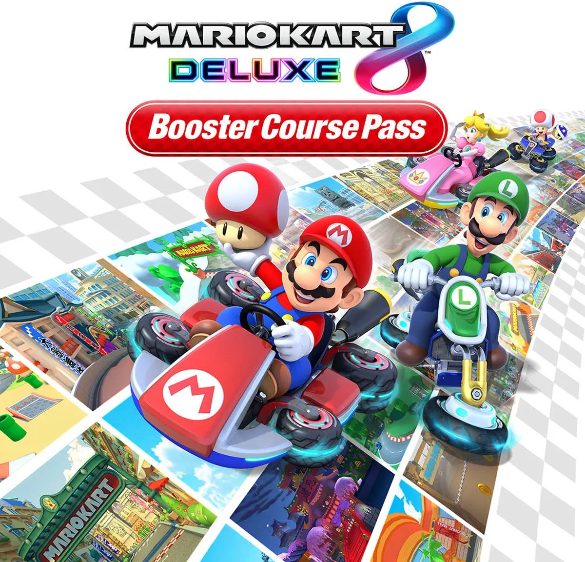 Nintendo Mario Kart 8 Deluxe Booster Course Pass DLC - 4 Pins & 10 Stickers