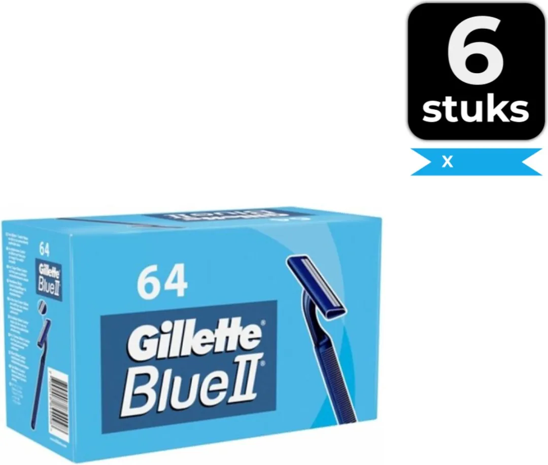 Gillette Blue II Wegwerpscheermesjes 64 Stuks