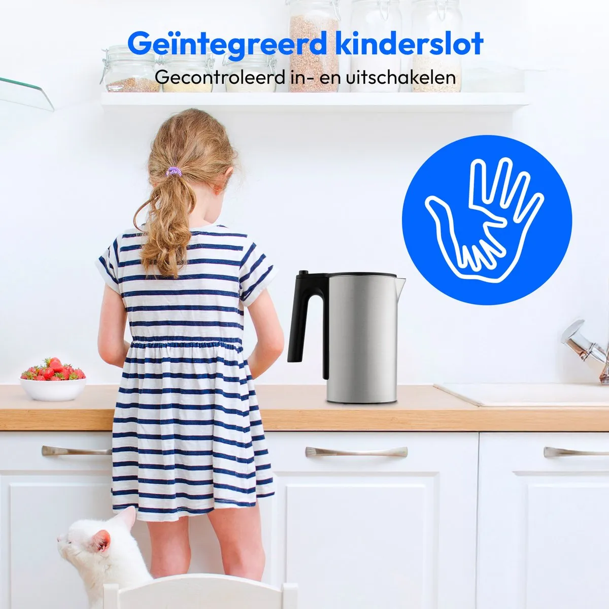 Medion LIFE MD12106 Waterkoker 2200W 1,5L - Zilver