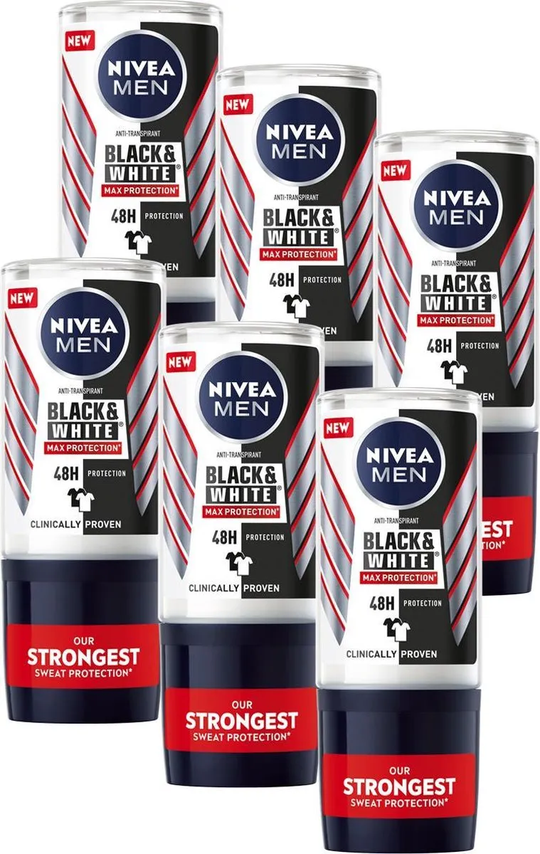 NIVEA MEN Black & White Max Protection Anti-Transpirant Roller 300ml