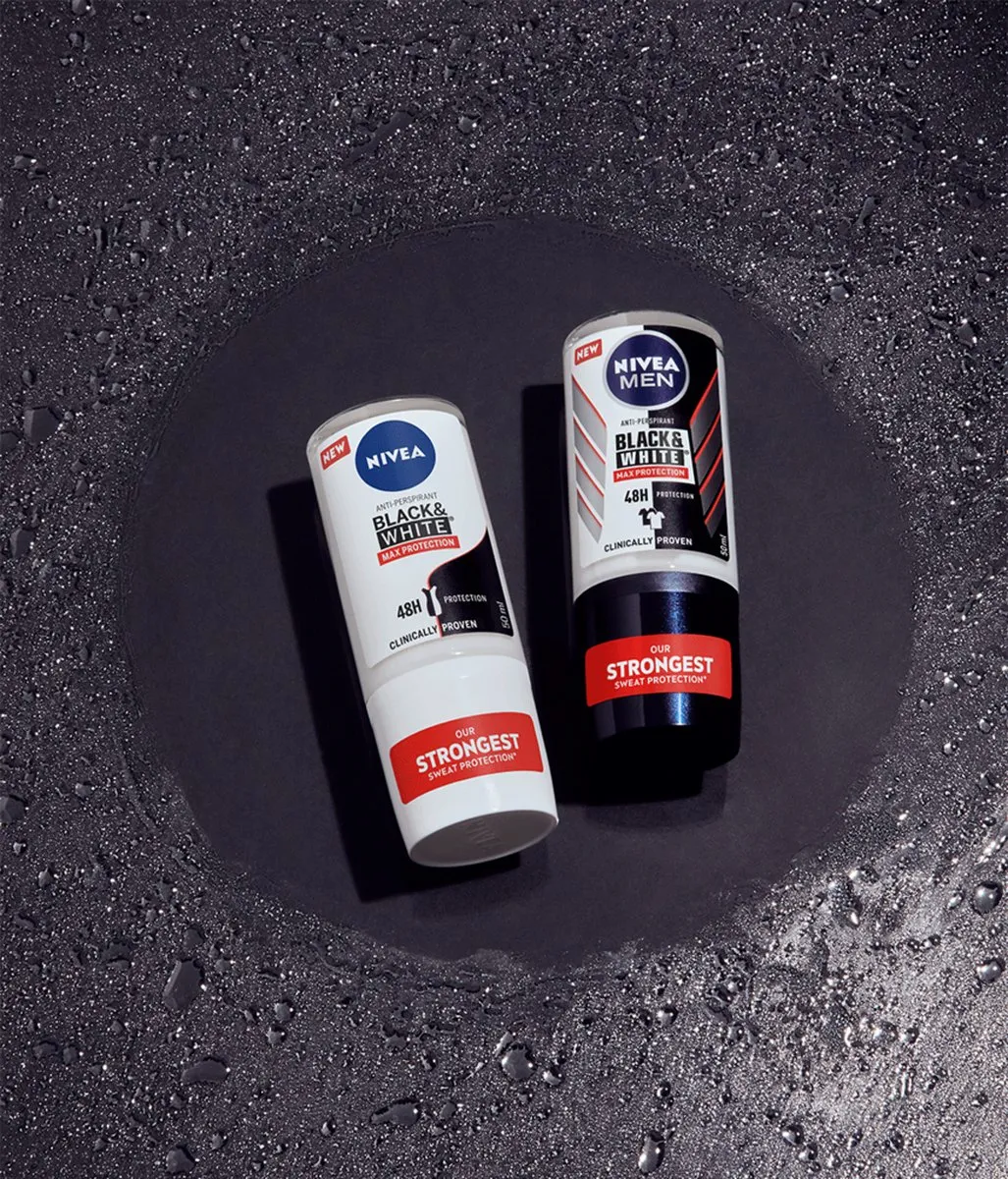 NIVEA MEN Black & White Max Protection Anti-Transpirant Roller 300ml
