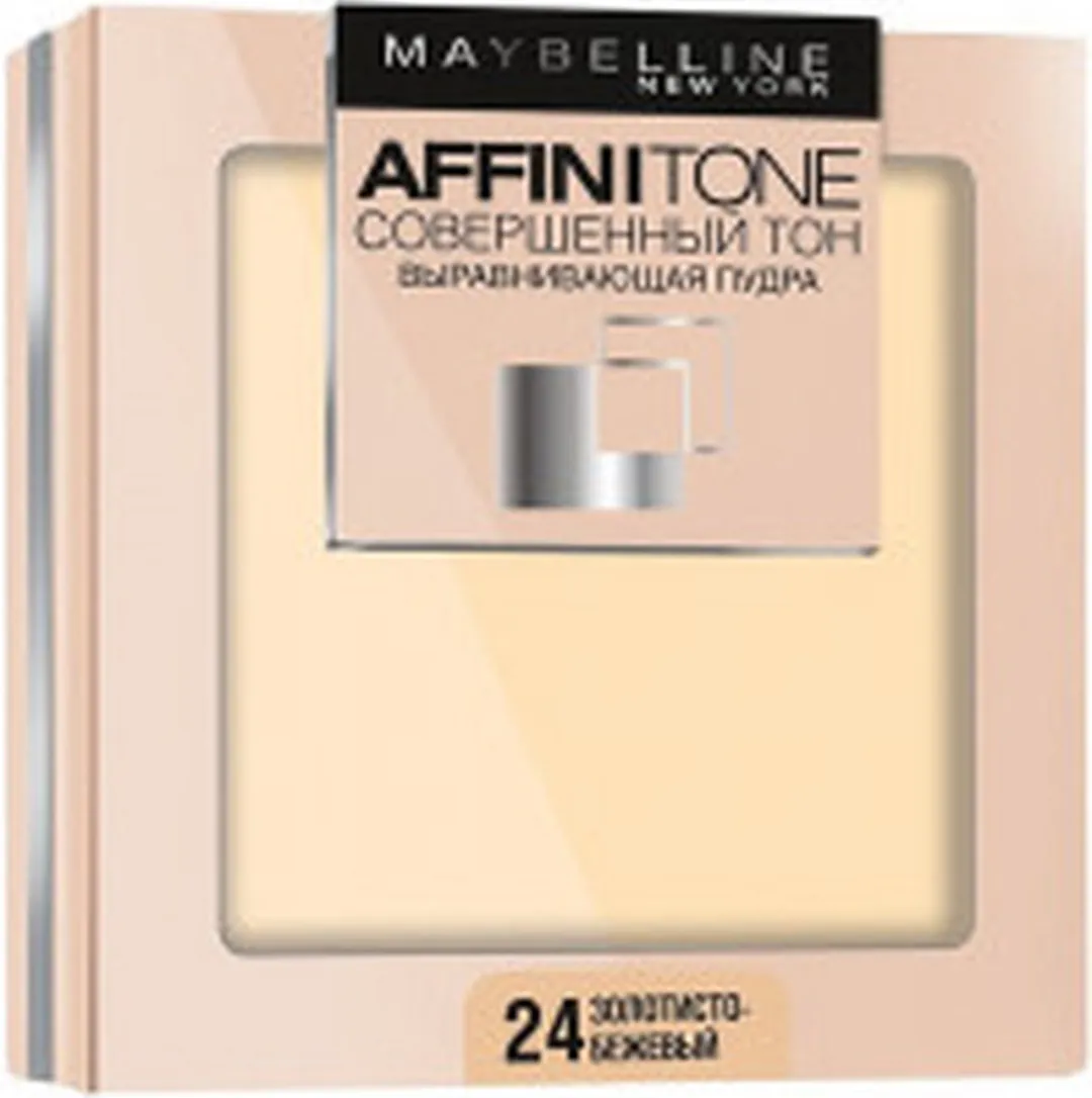 Maybelline Affinitone Face Powder Compact Shade 24 Golden Beige 9g