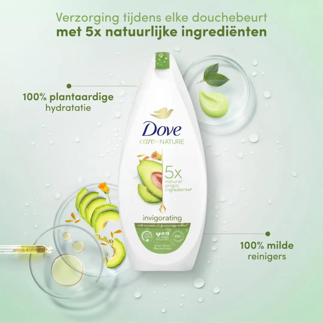 Dove Care by Nature Douchegel Avocado 225ml