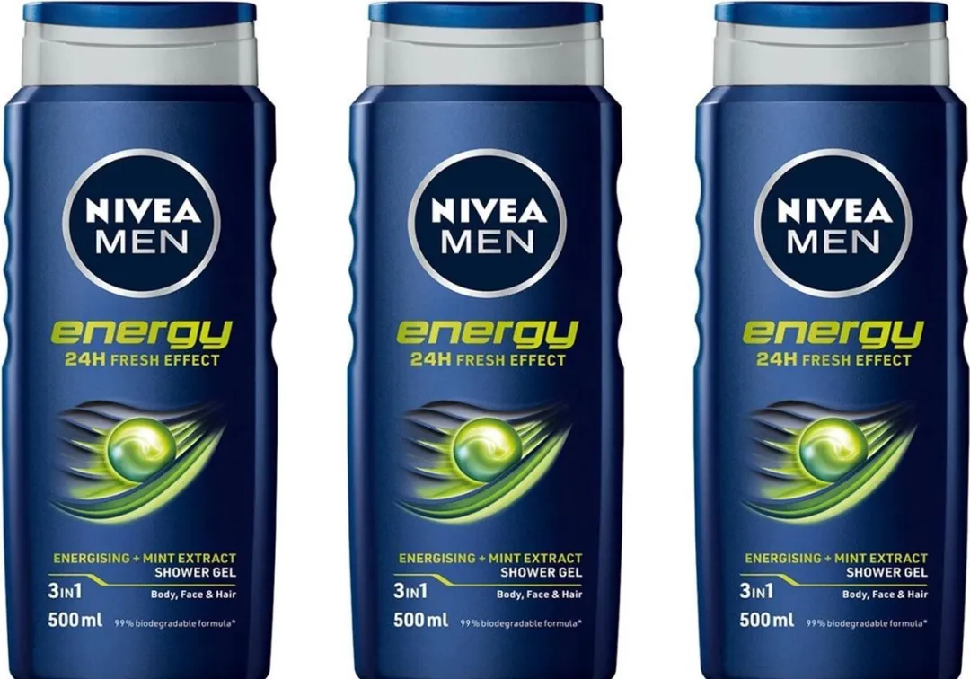 NIVEA Men Energy Douchegel - 3x400ml
