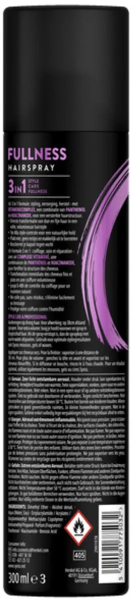 Syoss Fullness Haarspray 300ml - 15 Stuks