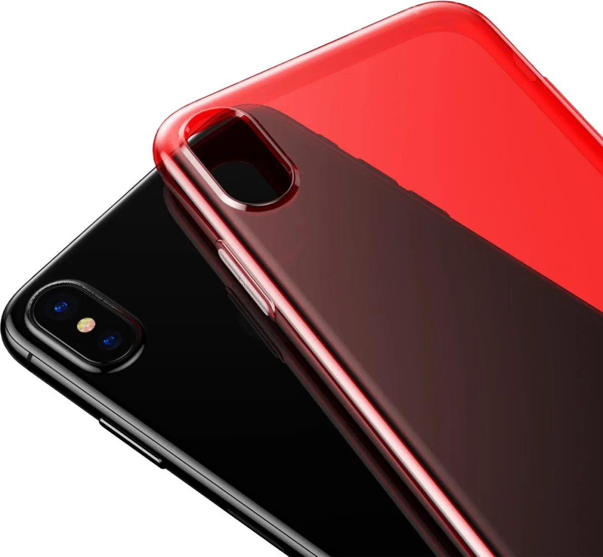 Baseus Ultra Slim TPU Hoesje iPhone Xs ARAPIPHX-B09 - Roze/Transparant
