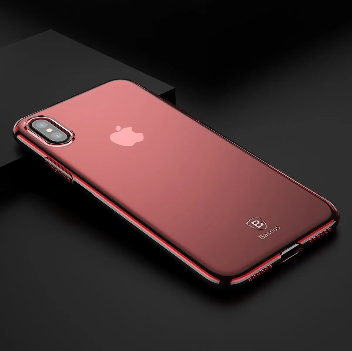 Baseus Ultra Slim TPU Hoesje iPhone Xs ARAPIPHX-B09 - Roze/Transparant