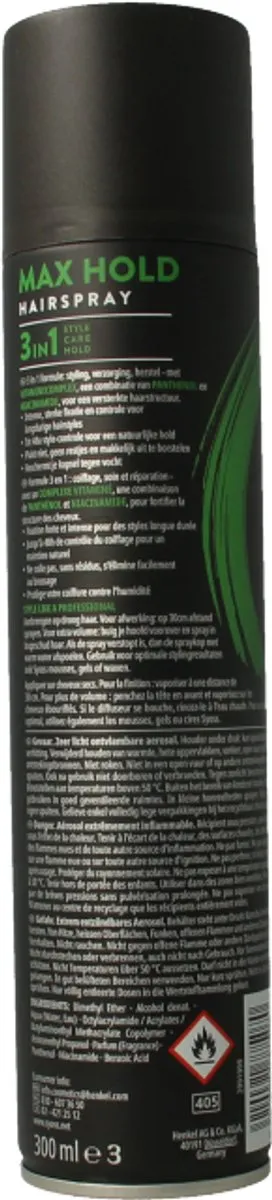 SYOSS Max Hold Haarspray 300ml