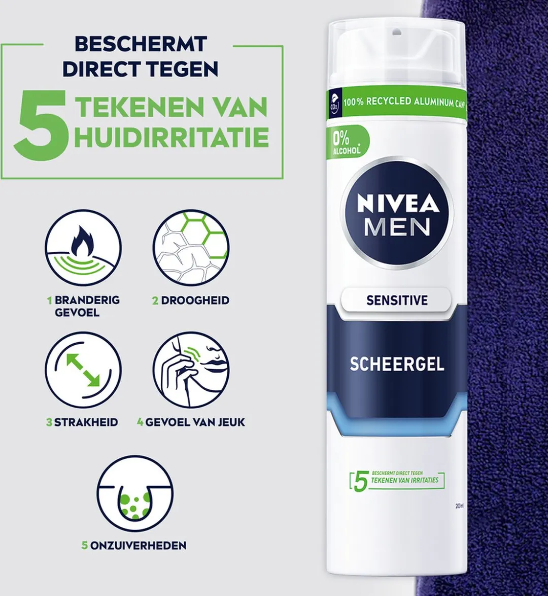 NIVEA Men Sensitive Scheergel 200ml