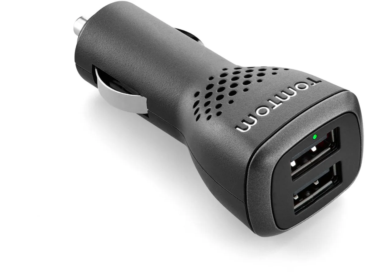 TomTom High Speed USB Dual-charger - Zwart