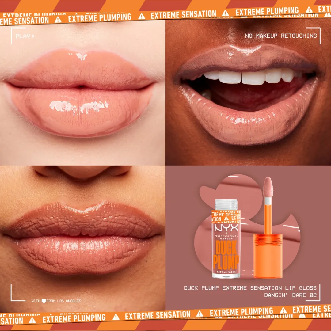 NYX Professional Makeup Duck Plump Bangin' Bare Plumping Lipgloss 6,8ml