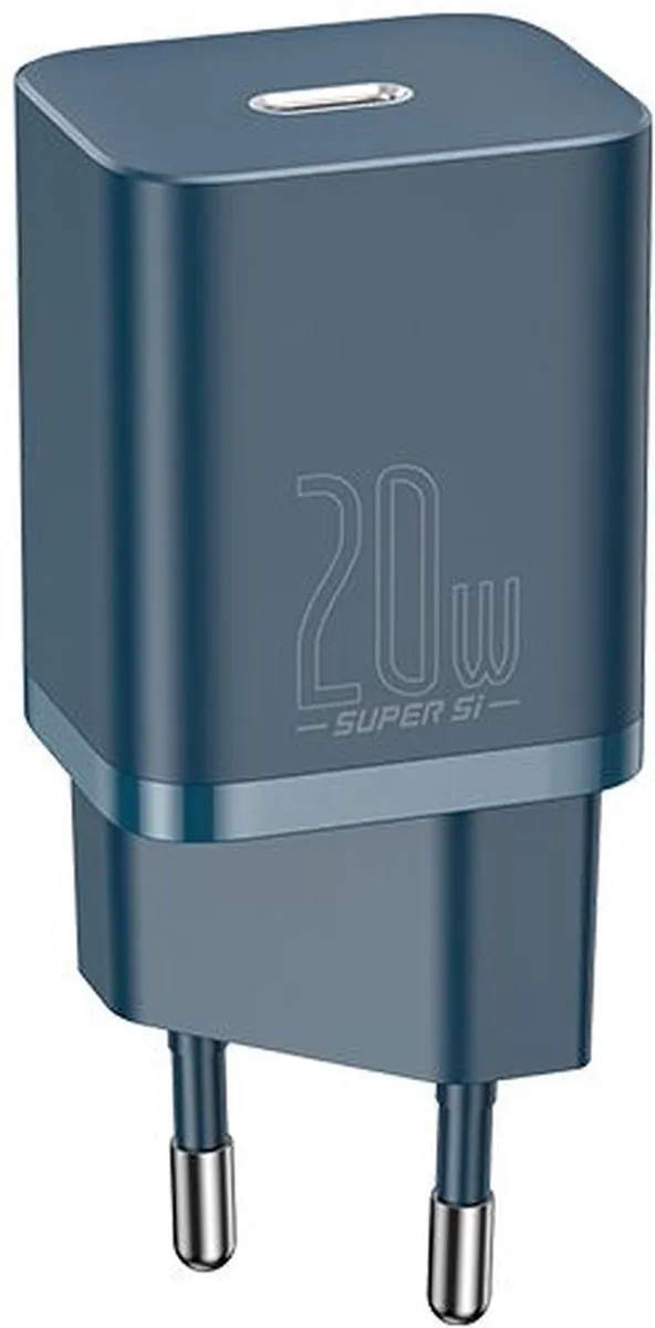 Baseus TZCCSUP-B03 Oplader 20W - Blauw - Apple
