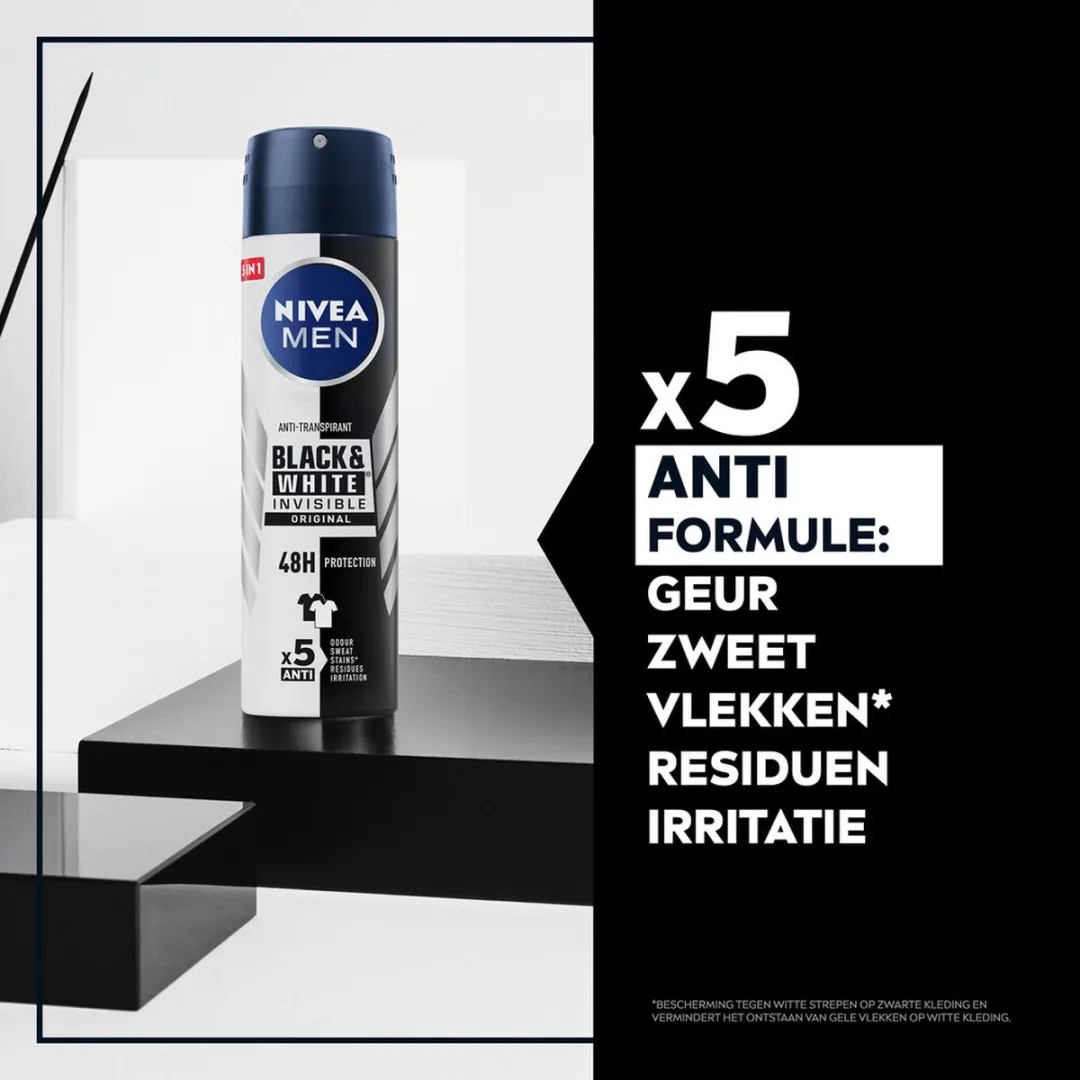 NIVEA MEN Invisible Black & White Deo Spray 200ml