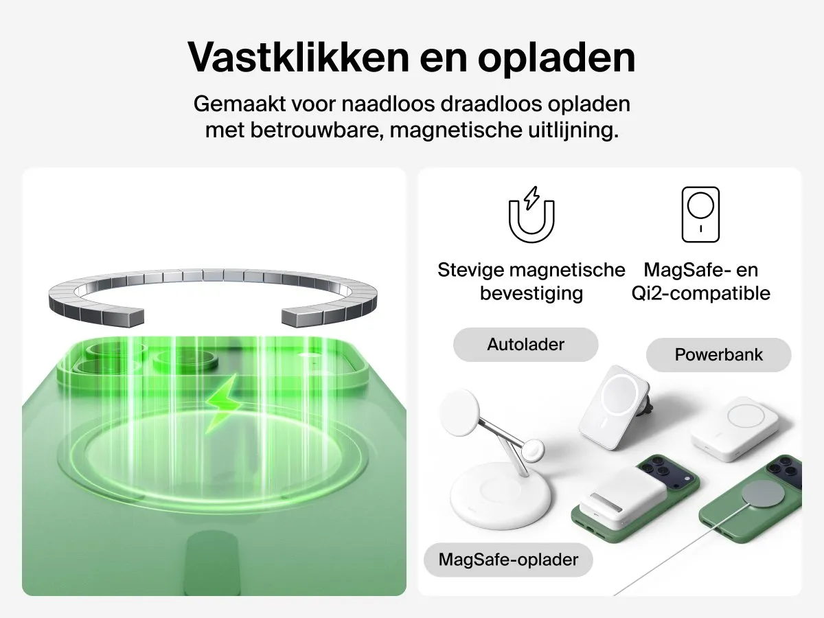 Belkin SheerForce Grip Hoesje iPhone 17 Pro Max MSA036HQSE - Groen - afbeelding 6 van 6