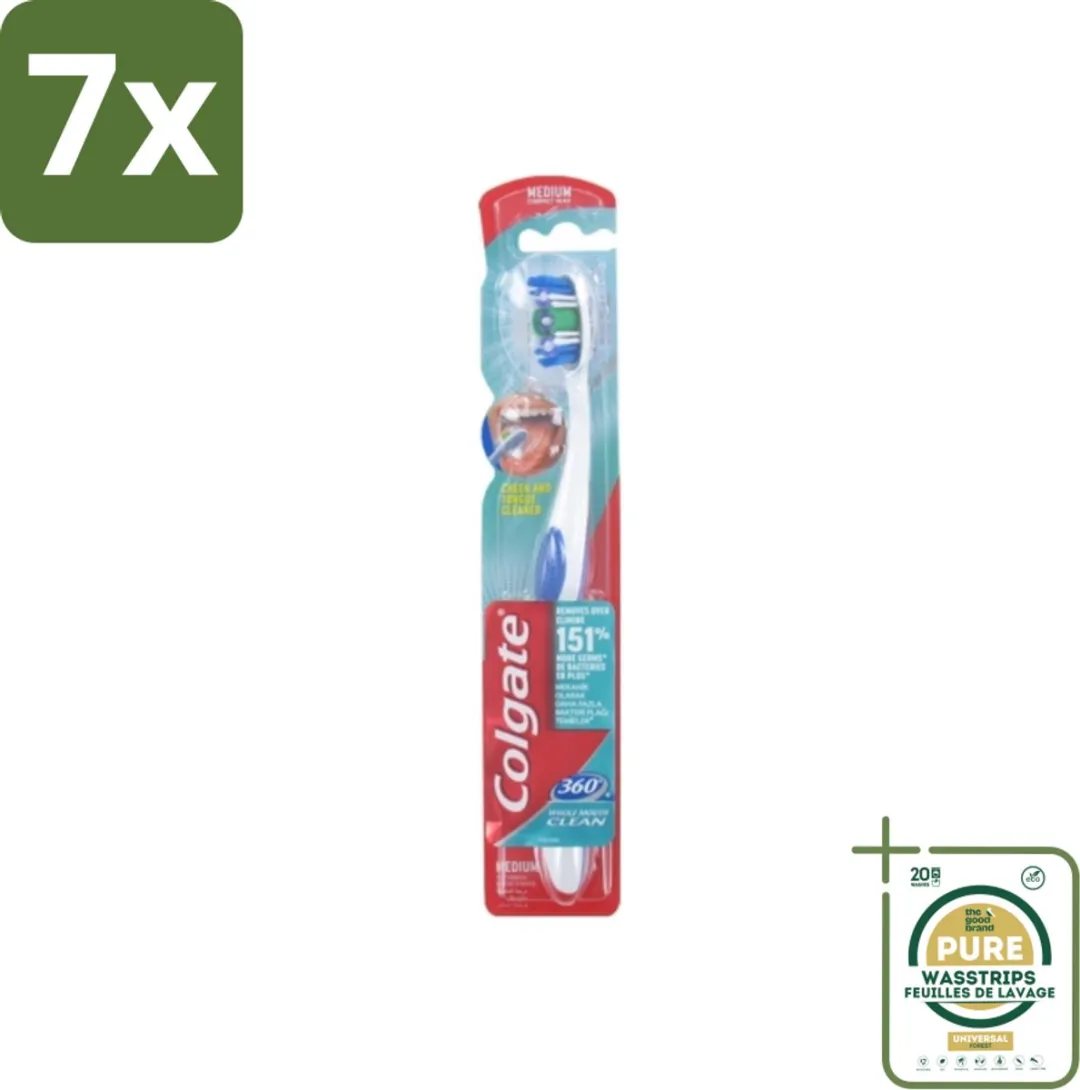 Colgate 360 Whole Mouth Clean Medium Tandenborstel