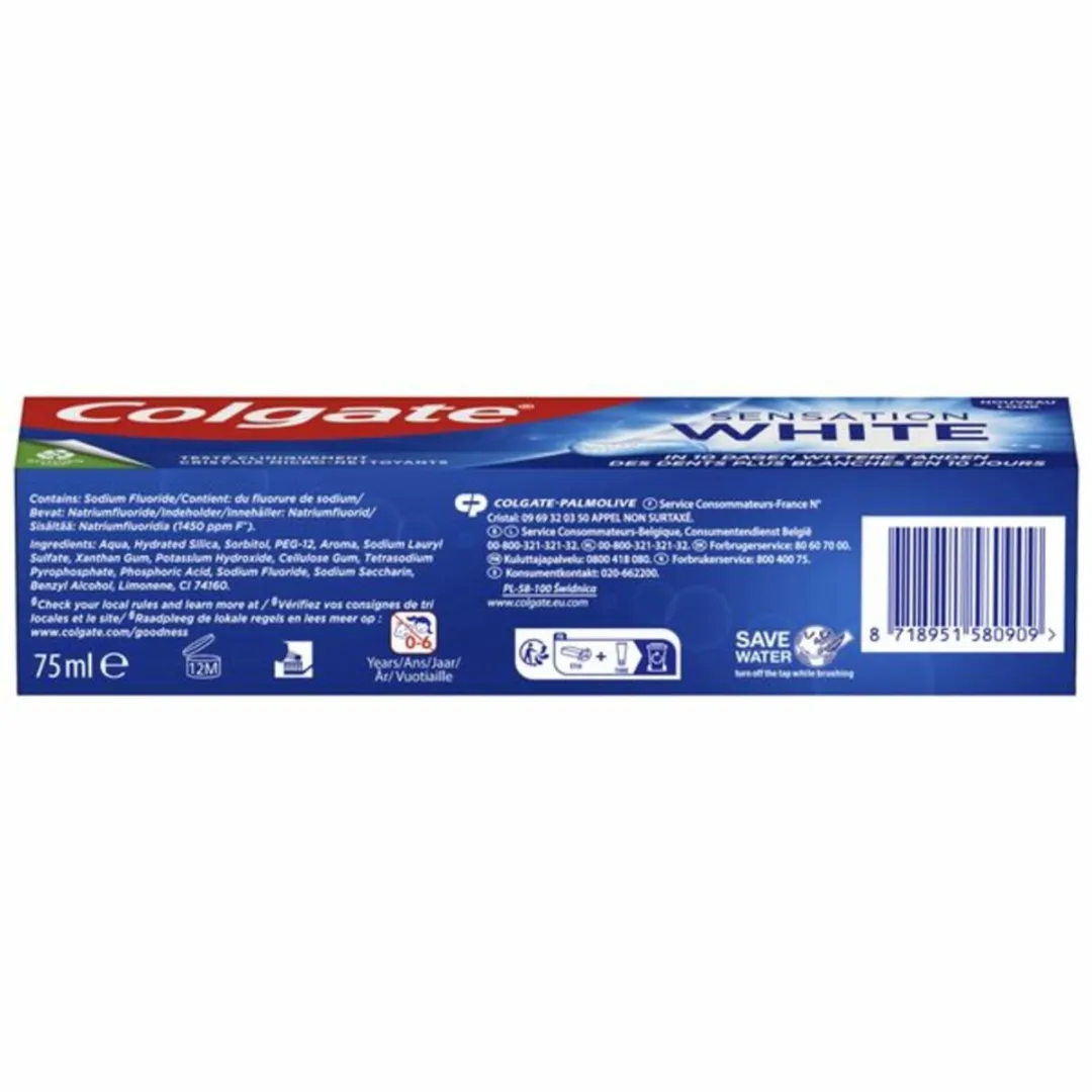 Colgate Sensation White Tandpasta 75ml - 6 Stuks