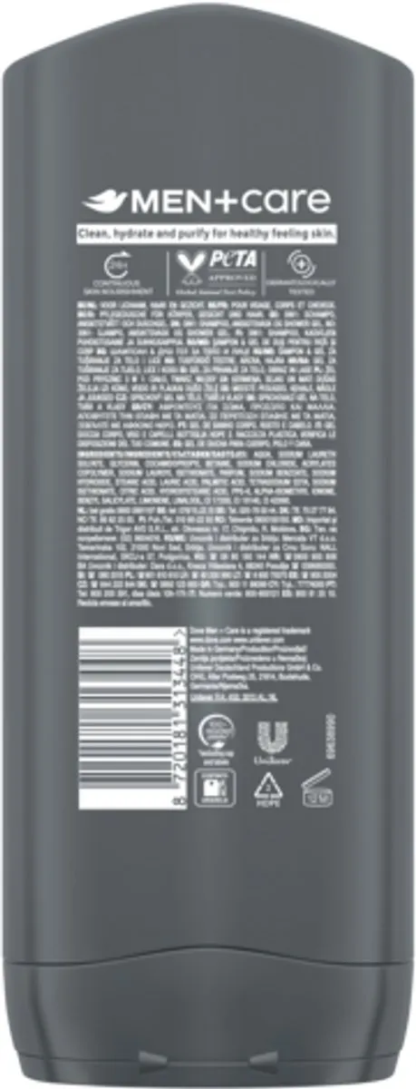 Dove Men+Care Clean Comfort 3-in-1 Douchegel - 750ml