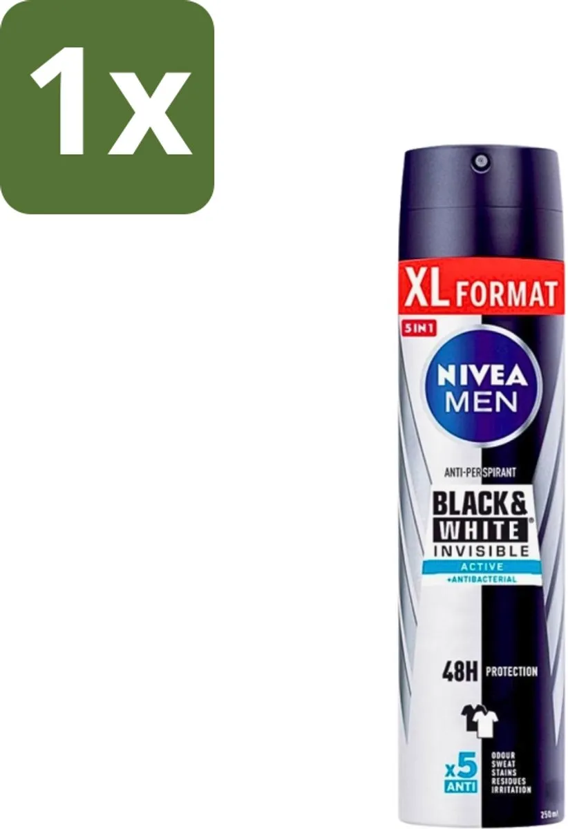 NIVEA Men Invisible Black & White Active Deospray 250ml