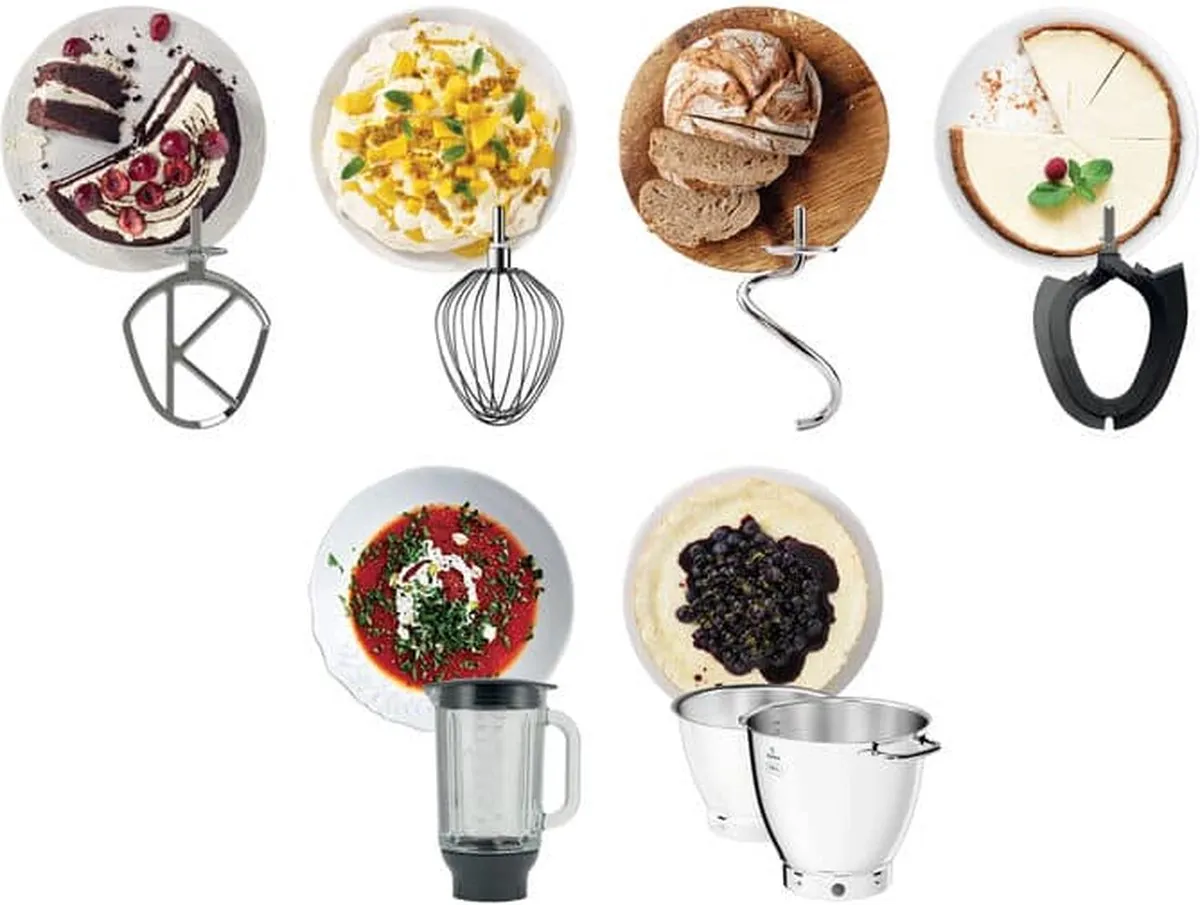 Kenwood KWL90.124SI Chef Patissier XL Keukenmachine - 1400W - 13 Snelheden - Grijs