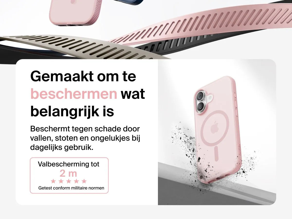 Belkin SheerForce Grip Hoesje iPhone 17 - Roze - MSA034HQPK
