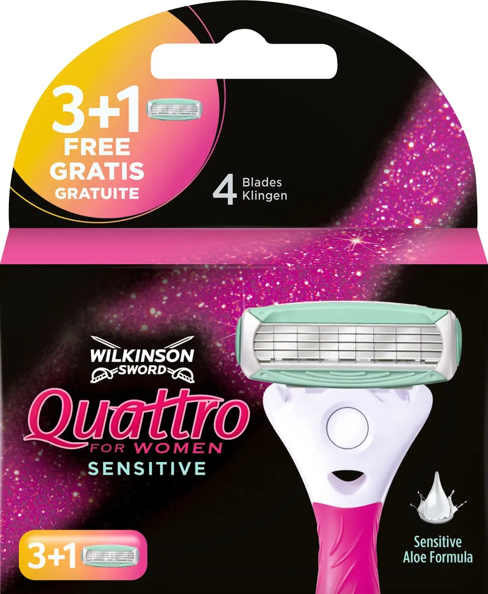 Wilkinson Sword Woman Quattro Sensitive Scheermesjes