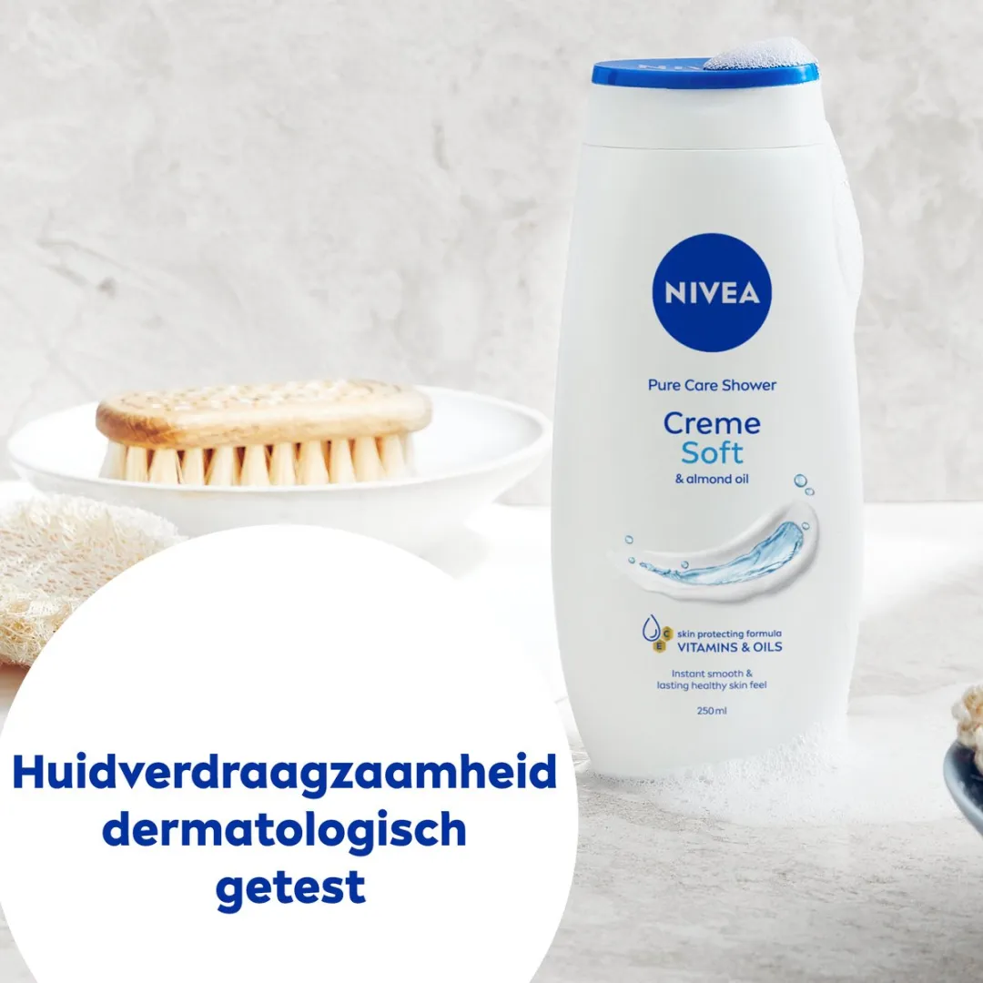NIVEA Crème Soft Douchecrème Amandelolie 500ml - 2 Stuks