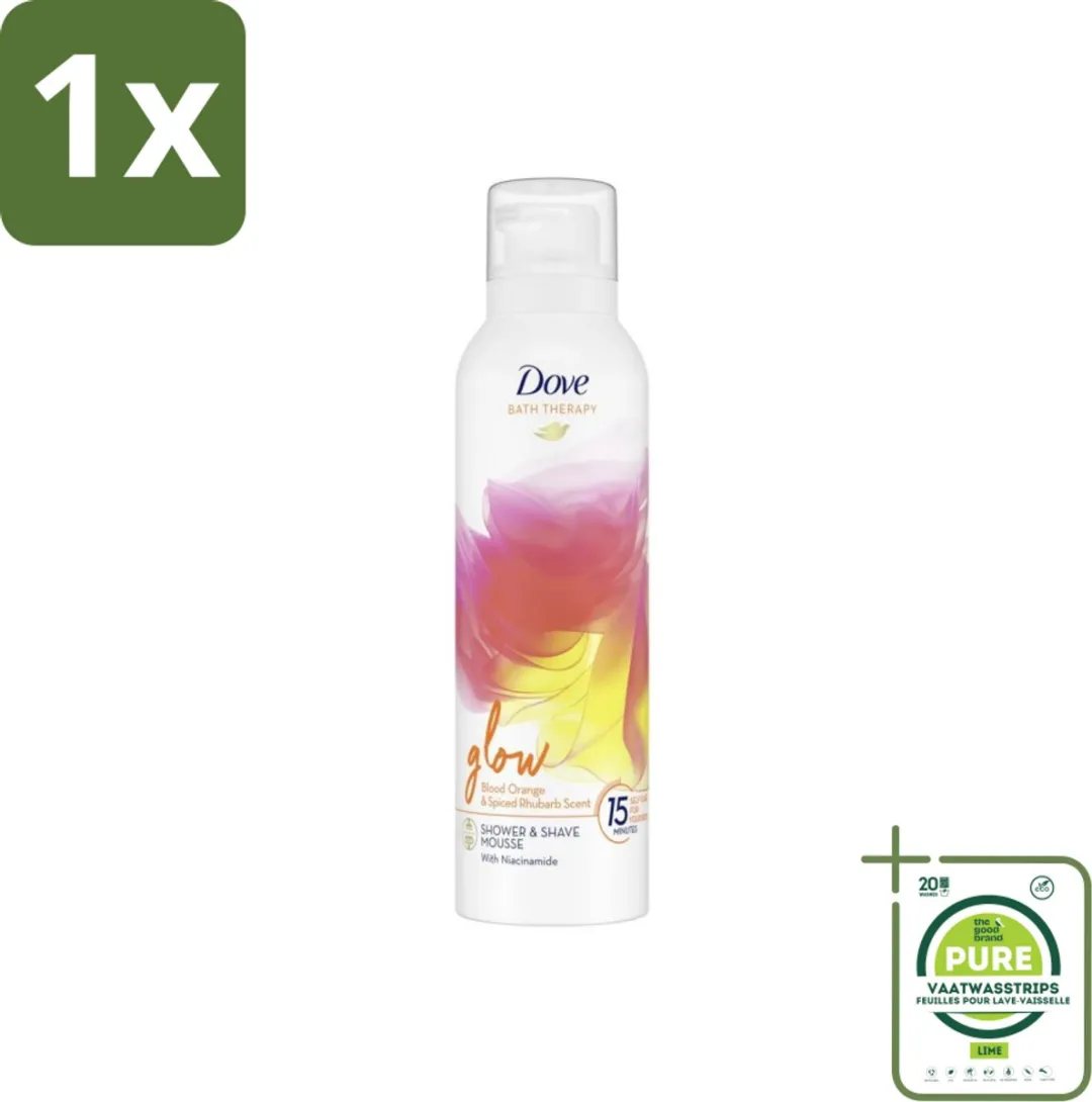 Dove Bath Therapy Glow Douche- & Scheerschuim 250ml