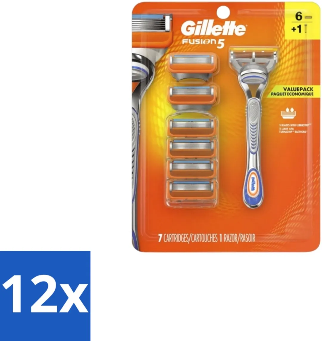 Gillette Fusion5 Houder + 6 Mesjes