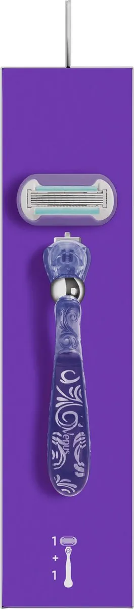 Gillette Venus Deluxe Smooth Swirl Handvat Navulmes 5 Bladen - Paars