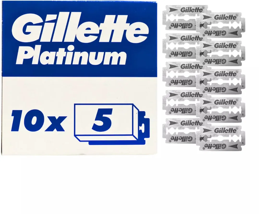 Gillette Platinum Scheermesjes 50 Stuks