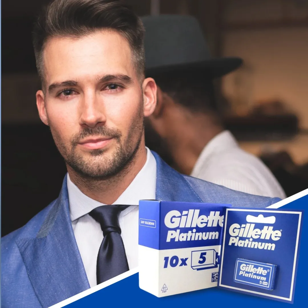 Gillette Platinum Scheermesjes 50 Stuks