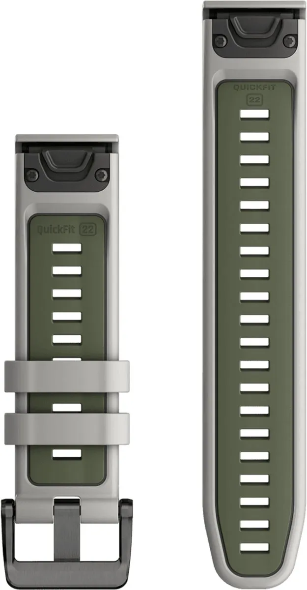 Garmin QuickFit Siliconen Bandje 22mm - Fog Gray