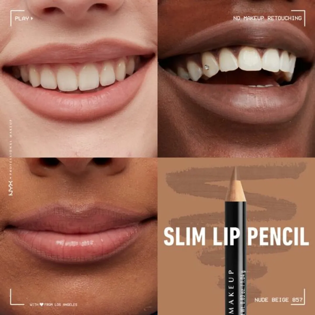NYX Slim Lip Pencil Nude Beige - 1 g