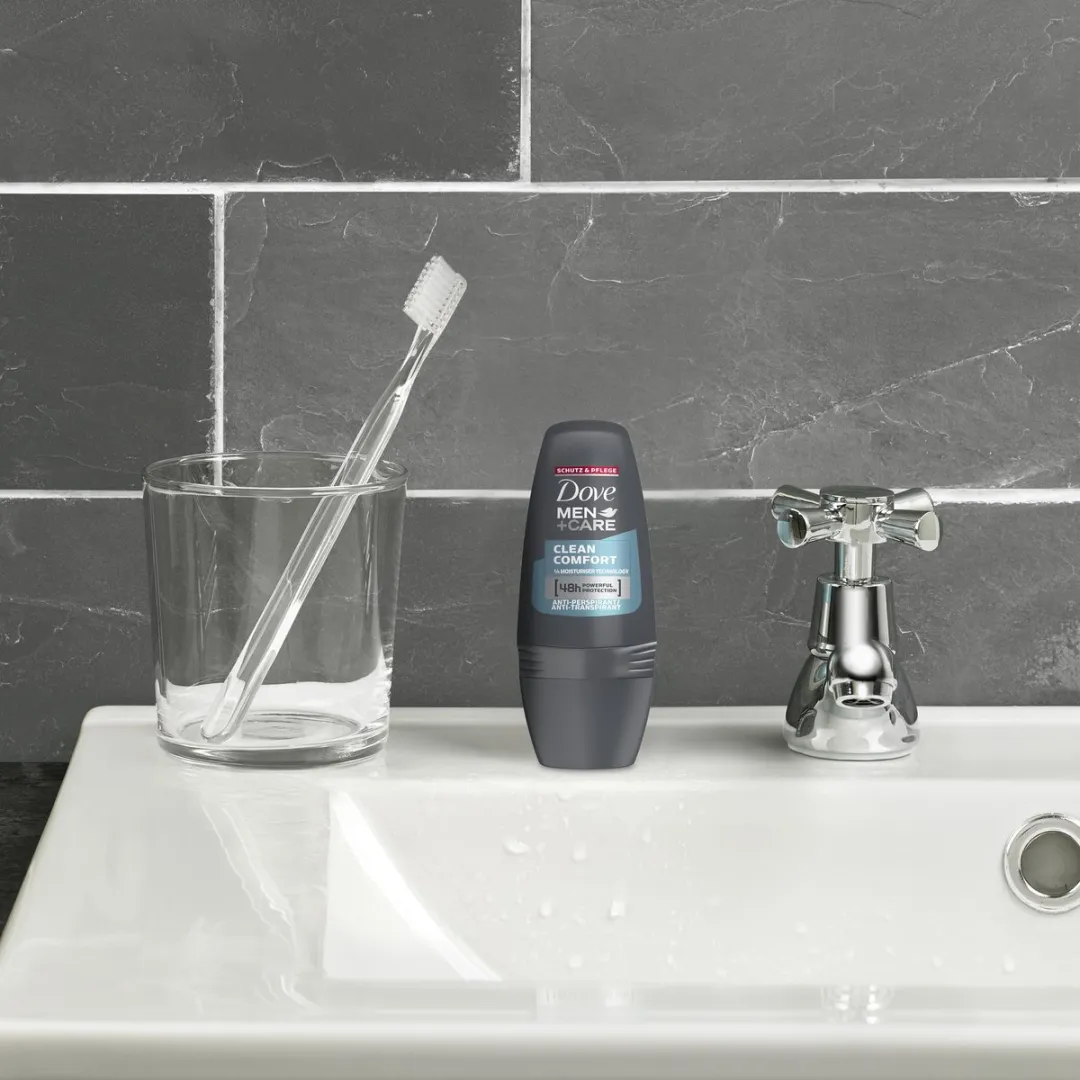 Dove Men+Care Clean Comfort Deo Roller - 6x50ml