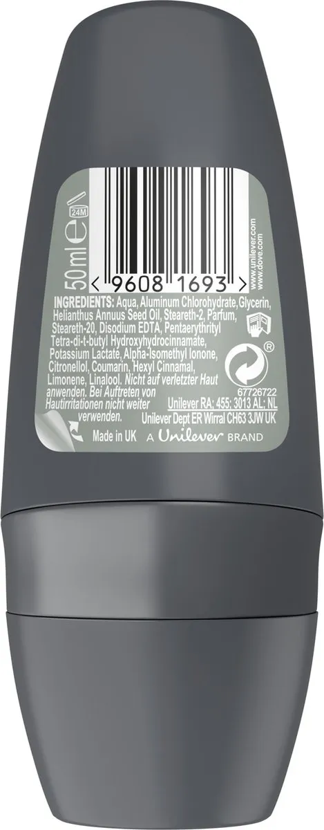 Dove Men+Care Clean Comfort Deo Roller - 6x50ml