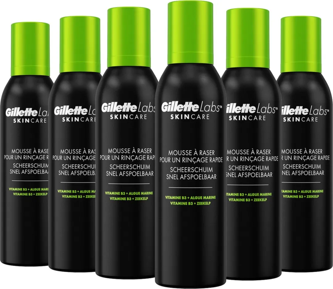 Gillette Labs Scheerschuim Ultralicht - 6x240ml