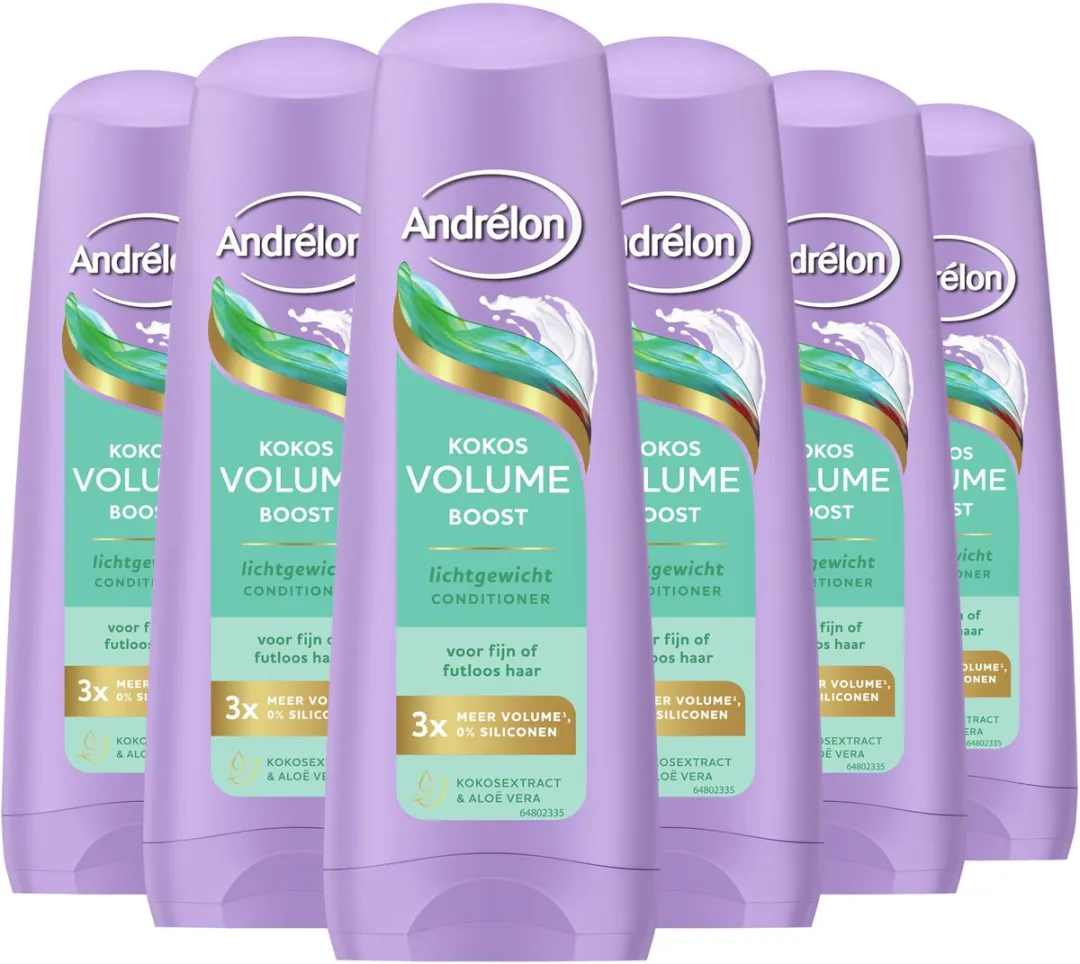 Andrélon Kokos Volume Boost Conditioner 200ml - 6 Stuks